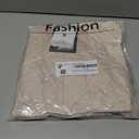 Xiaoxuemeng Womens Cardigan Sweaters Lightweight Knitted Hood Sweater Button Down Coat(Beige-S) (S)