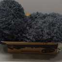 Active Pets Premium Medium Donut Dog Bed, Fits Up to 45 lbs, Removable Cover & Washable Cushion, Plush Long Pile Faux Fur Fabric, Portable Beige Pet Bed Furniture for Puppies Adult Canines & Cats (Dark Grey)