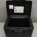 SentrySafe Black Fireproof Document Box with Key Lock, Safe Secures Files and Documents for Home or Office, 0.61 Cubic Feet, 13.6 x 15.3 x 12.1 inches, 1170