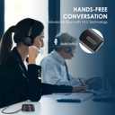 Mopchnic Bluetooth Headset, Wireless Headphone with AI Noise-Canceling Microphone On Ear Wireless Headset with USB Dongle for Computer Office