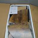 VECELO 5 Tier Corner Shelf with 2 Woven Basket, 55" Tall Standing Organizer, Rustic Brown Storage Rack, Narrow Bookshelf Display Shelves Rack for Wall Corner, Living Room, Kitchen, Bedroom, Office