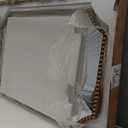 24"x36" Mirror for Wall, Scalloped Corners Rectangle Decorative Mirror, Metal Beaded Frame Accent Wall Decor for Bathroom, Entryway, Mantel, Antique Gold