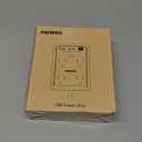 Flat Multi Plug Extender with 3 USB Wall Charger(1 Type C), 4 Outlet Wall Adapter, 4 ft Thin Extension Cord, Flat Plug Surge Protector Power Strip for Home, Office, College Dorm. White