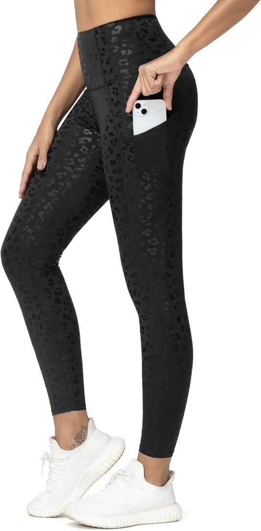 THE GYM PEOPLE Women's High Waist Yoga Pants Soft Stretchy Tummy Control Workout Athletic Leggings with Pockets