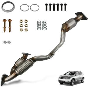 Flex Y Pipe & Catalytic Converter Fits for Nissan Murano 3.5L | Compatible with VQ35DE 2009 2010 2011 2012 2013 2014 2015 2016 2017 2018 2019 Replace# 54809 12H43-240 EPA Compliant