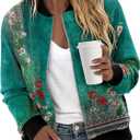 CRAZY GRID Women's Zip Up Jacket Casual Long Sleeve Sweatshirts Fall Coat Outerwear Windbreaker with Pockets S-XXL (M)