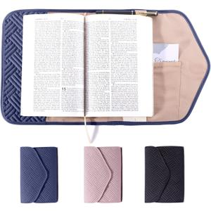 Reusable Book Cover with Magnet Closure - Adjustable Book Sleeve for Paperback & Hardcover - Book Protector with Carrier Pouch