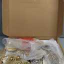 Axioglo Wall Clocks for Living Room Decor,Large Wall Clock,3D Creative Metal Ginkgo Leaf Design,with Silent Movement Wall Clocks for Home Wall Decor Clock（33"x18"）