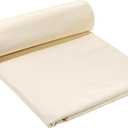 16.5 Yards x 63 Inches Cotton Muslin Fabric by Yard Lightweight Natural Unbleached Muslin Fabric Textile Muslim Cloth Apparel Boho Wide Roll Backing Material Quilting Sewing