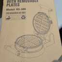 Secura 360 Rotating Belgian Waffle Maker With Removable Plates