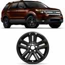WEISIGAO 18 Inch Gloss Black Wheel Skins Compatible with 2011-2019 Ford Explorer, Wheel Covers for Matching Factory Wheels, Set of 4
