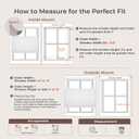 Allesin Top Down Bottom Up Cellular Shades,Blackout Blinds Noise Reduction, Cordless Cellular Shades Room Darkening Honeycomb Blinds, Light Filtering (White,34"x72")