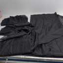 Gwine Black Sheer Curtains 84 Inches Long 2 Panels Set for Living Room, Rod Pocket Voile Lightweight Bedroom Curtains, Light Filtering Solid Window Sheer Panels, Each 42" Wx84 L