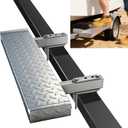 Otoolling 6" × 20" Boat Trailer Step with Nonslip Surface Galvanized Steel Heavy Duty Boat Trailer Steps for The Tongue Fits for 4" × 3" Frame