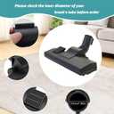 Vacuum Attachments & Brushes, 32MM Universal Vacuum Brush Attachment, Replacement Floor Brush Compatible with Models NEN110A, NEN110B, NEN110D 3670M, 3680, 3670G Series (Black)