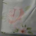 AOYEGO Pink Rose Table Cloth Chic Flowers Romantic Vintage Style Spring Round Tablecloth 60 Inch for Dining Room, Party, Banquet