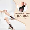 MANZI 12 Pairs Women's Ankle High Sheer Socks (Beige)
