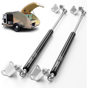 Vepagoo 36 Inch 250Lb/1112N Gas Struts Shock Spring with Mounting Brackets, Lift Supports for RV Bed Heavy-Duty Lid Box Trailer Cover Hatch Basement Door Window (Fit 235lb-265lb Lid), 2pcs (1pair)