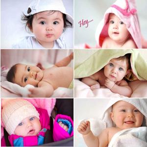 Giant Innovative Set of 6 Cute baby Poster for Pregnant Women Room Decor, GI01 Multicolour, 12 x 18 Inch- BIG Size