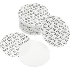 PATIKIL 58mm/2.28" Foam Lid Liner, 100 Pack PS Foam Resistant Tamper Pressure Sensitive Seal for Bottle Cap Liners Seals