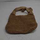 Women Straw Beach Bag Bucket Tote Summer Woven Handmade Handbag Shoulder Bag (Stylish Style,15.75 x 11.81 x 14.17 Inches)