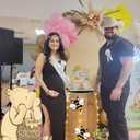 131PCS Pink Winnie Baby Shower Birthday Decorations for Girl Large Winnie Cutouts Stand Up, Pooh Balloons Arch & Bee Stickers for Gender Reveal, First Birthday, Photo Props & Newborn Party