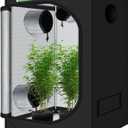 zazzy Indoor Grow Tent, 36"x60"x78" Mylar Hydroponic Plant Growing Tent with Observation Window and Waterproof Floor Tray for Plants Indoor