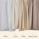 Bedsure King Size Pillow Cases Set of 2, Cooling Pillow Cases King, Rayon Derived from Bamboo Cream Pillowcases, PureWoven Silky Soft Cool Bedding Pillow Covers with Envelope Closure, 20x36 Inches