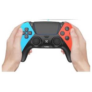 LaryTech Wireless PS5 Controller, Compatible with Playstation 5,PS4, and PC, Equipped with a 6axis Gyroscope, Turbo Function, 2 Rear Buttons, And Zero Drift Technology, Suitable For Gifting In Red And Blue.