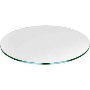 24 inch Round Glass Table Top - Tempered - 1/4" Thick Glass Surface, Safe Flat Polished, Multipurpose for Dining Table, Patio, Coffee and End Table
