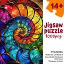 Jigsaw Puzzles for Adults 1000 Pieces Abstract Fantasy Art Puzzles with Letters on Back Mindfulness Unique Fun Educational Hard Difficult Challenging Puzzle for Gift