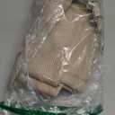 Biscaynebay Textured Fabric Square Tablecloths 54x54 Inches, Natural Water Resistant Spill Proof Table Cloth Washable Small Card Folding Table Covers for Dining, Kitchen, Wedding and Parties