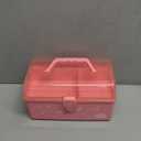 Funtopia Plastic Art Box for Kids, Multi-Purpose Portable Storage Box/Sewing/Tools Organizer for Kids' Toys, Craft and Art, School, Office Supply - Pink