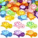 36 Pcs Luminous Large Turtle Glow in The Dark Resin Turtle Resin Sea Animal Miniature Glow in The Dark Figurines Statue for Dollhouse Micro Landscape Fairy Garden DIY Craft Decor
