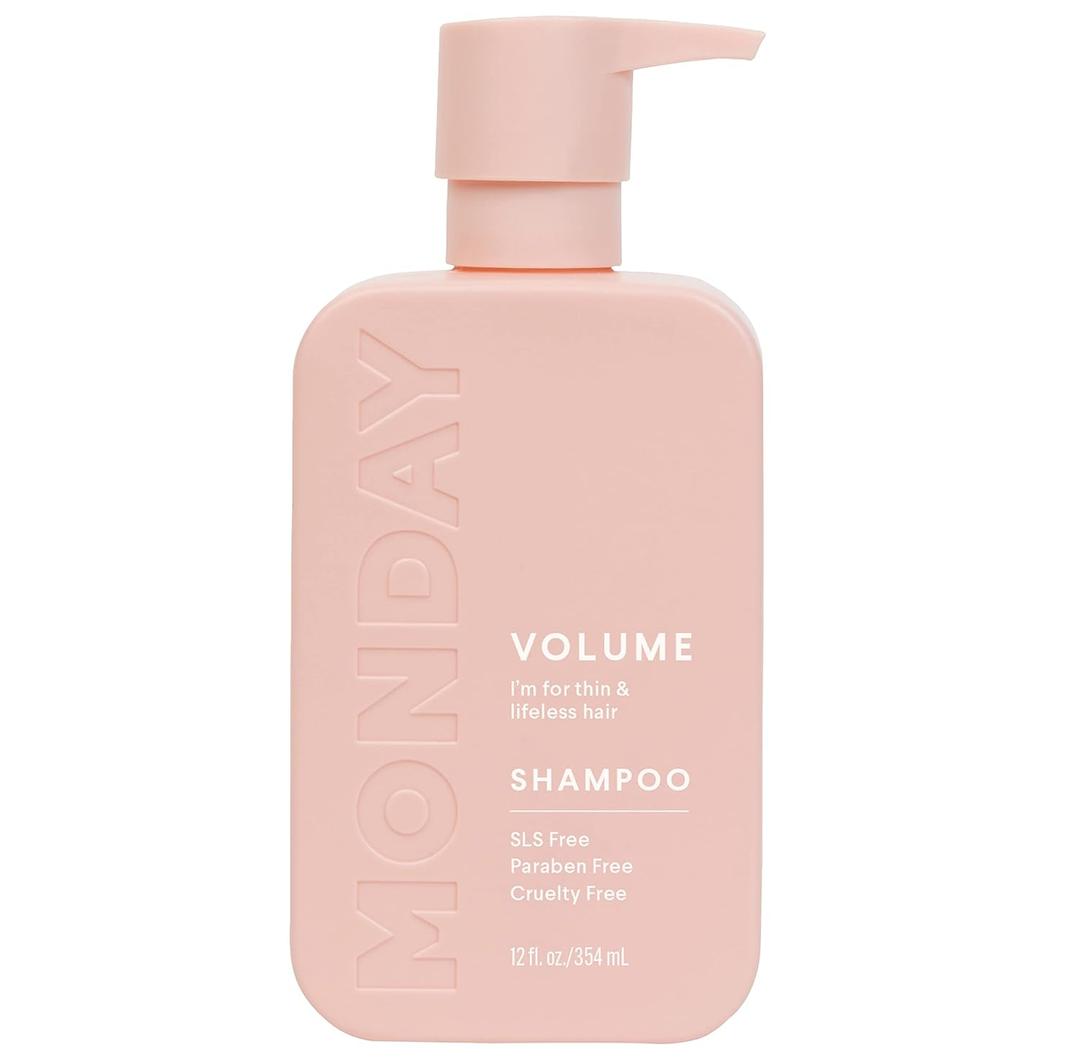 MONDAY HAIRCARE VOLUME Shampoo with Hydrolyzed Collagen & Macadamia Oil for Thin, Fine & Flat Hair 354 mL (12 Fl Oz (Pack of 1))