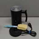 Milk Frother, 4-in-1 Electric Milk Steamer, 350ml/11.8oz Automatic Frother Machine for Coffee, Warm and Cold Foam, Temperature Control for Latte, Cappuccino, Hot Chocolate (Black)