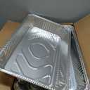 EHOMEA2Z Large Aluminum Pans With Lids Disposable Full Heavy Duty Roasting, Broiling, Baking, Catering Pans 21x13x3 (15, Full-Size w/Lids)