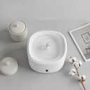 3L Ultra Quiet Pet Water Fountain for Cats & Small Dogs – Motion Sensor USB Rechargeable Cat Water Dispenser, Anti-Dry Burn Automatic Circulating Water Bowl, BPA-Free, White