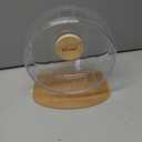 Niteangel Super-Silent Hamster Exercise Wheels - Quiet Spinner Hamster Running Wheels with Adjustable Stand for Hamsters Gerbils Mice Or Other Small Animals (M, Transparent)