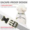 PUPTECK Dog Harness and Leash Set, No Pull Adjustable Pet Small Dog Harness, Reflective Soft Mesh Pet Vest, for Small Medium Dogs Walking, Grey, S