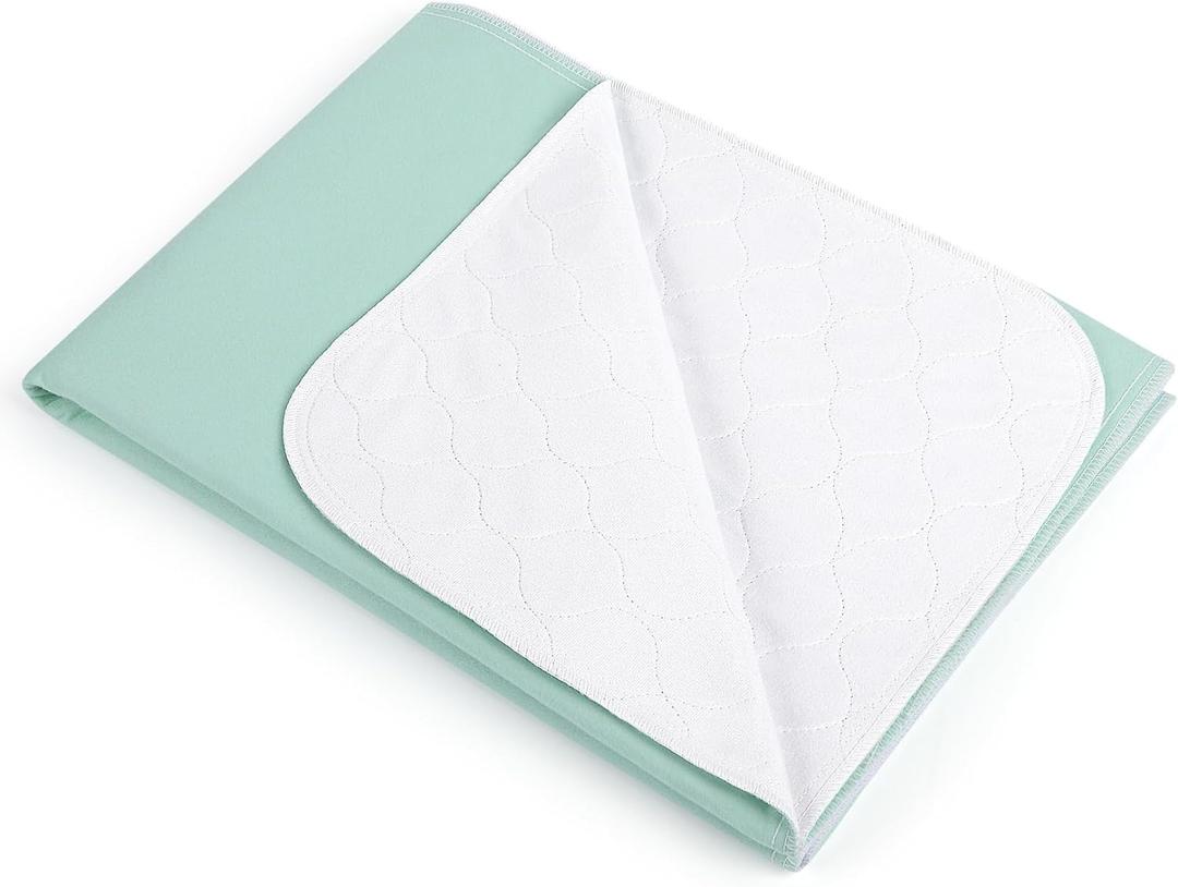 Waterproof Bed Pads, Washable Underpads, 36'' x 54'' (1 Pack) Reusable Pee Pad for Bed, Incontinence Bed Pads, Waterproof Mattress Protector for Seniors, Kids, Hospitals, Pets