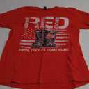 Red Fridays Remember Everyone Deployed Vintage American Flag T-Shirt L