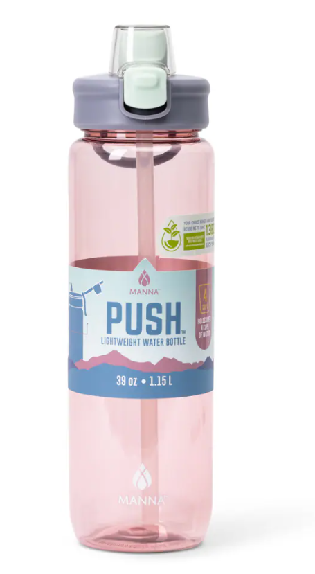 Manna™ Push™ Water Bottle - Pink
39 oz