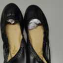 LM Women's Ballet Flats Round Toe Slip On Flats Shoes Casual Dress Shoes Foldable Portable Travel Ballet Flat, Black, Size 6