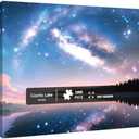 Tomzio 1000 Pieces Jigsaw Puzzles for Adults, Galaxy Series - Stunning Cosmic Art & Seamless Interlock, Challenging Brain Teaser, Large 28" x 20", Great Gift Idea & Home Decor（ Cosmic Lake）