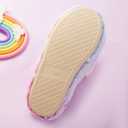 Kids Slippers Luminous Night Lights Warm Plush for Boys Girls House Indoor Shoes (8.5-9.5 Little Kid, Purple)