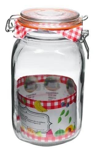 Airtight Glass Container with Clip Lid, Set Of 2