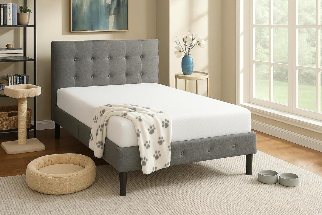 Memory Foam Mattress, Gel-Infused with High-Density Base, Medium Firm, CertiPUR-US, Washable Cover, 6 inches, Twin XL