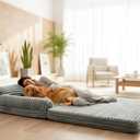 Foldable Human Dog Bed Large Dog Beds for Adult Orthopedic