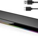 havit Computer Speakers for Desktop PC, Bluetooth 5.3 Pc Soundbar with Dynamic LED Light, HiFi Stereo, Poratble Bluetooth Speaker, Gaming Speakers for PC, Laptop,Tablet